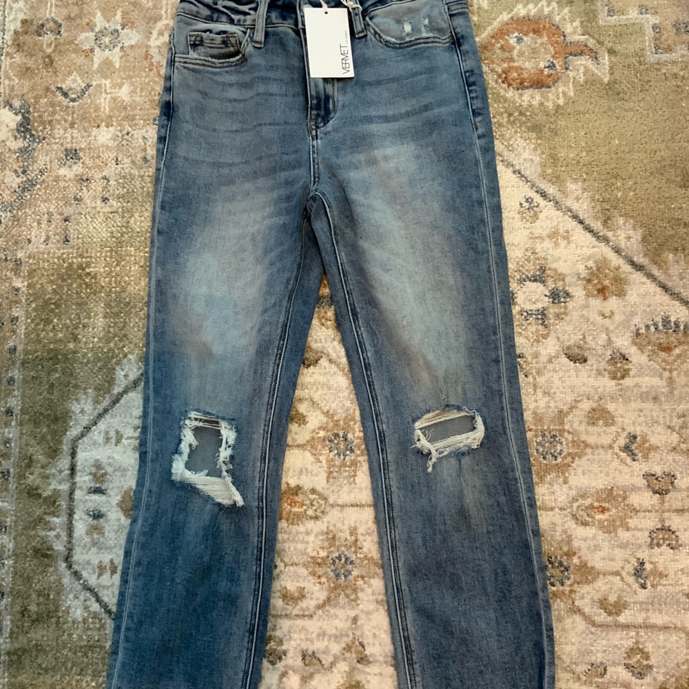 NWT Vervet Jeanne High Rise Slim Straight Jeans size 26